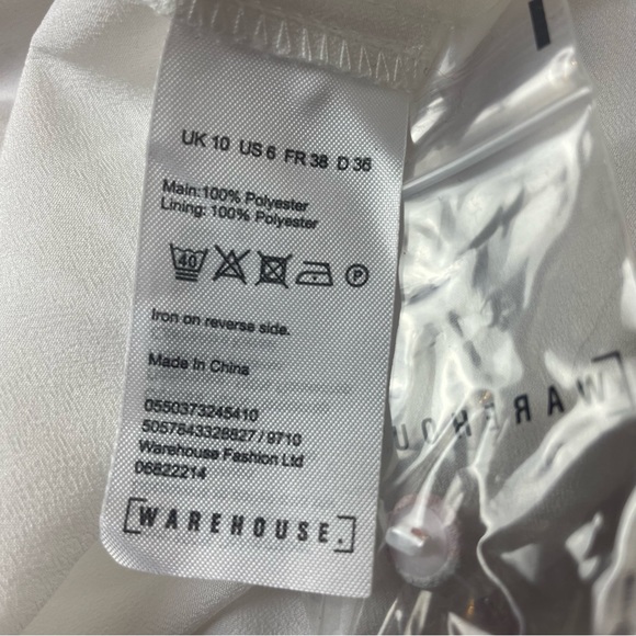 Warehouse Size 10 Frill Wrap Button Maxi Dress Floral Pink White Bridesmaid Chic - Picture 11 of 11